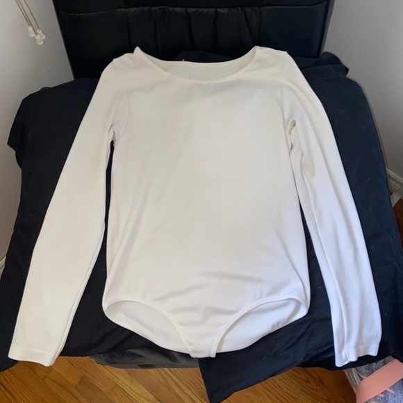 White long sleeve bodysuit / 3 for $17!!! - Picture 3 of 3